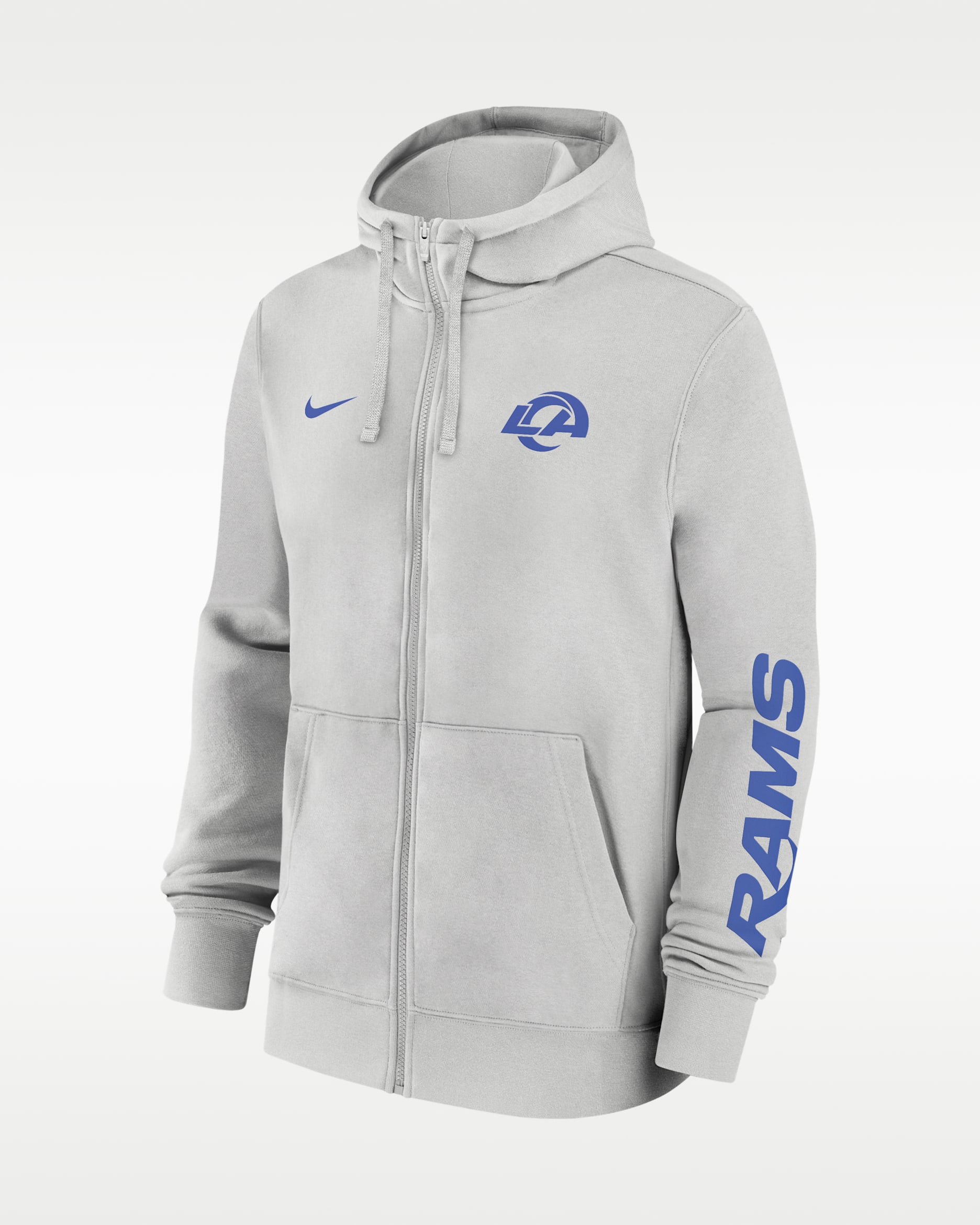 Los Angeles Rams Club Men's Nike NFL Full-Zip Hoodie. Nike.com